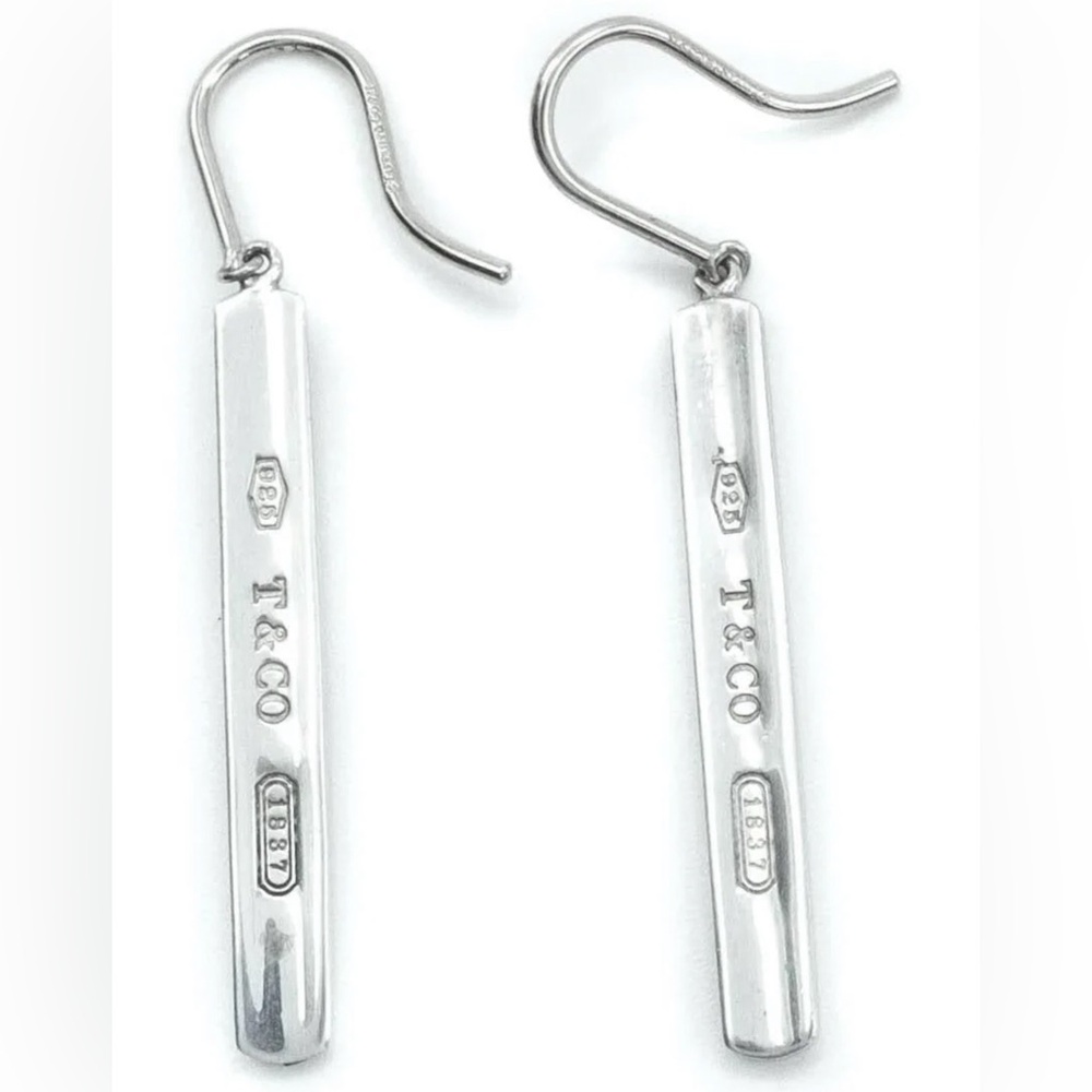 TIFFANY & CO 1837 STERLING 925 EARRINGS EXCELLENT CONDITION RARE 100% AUTHENTIC